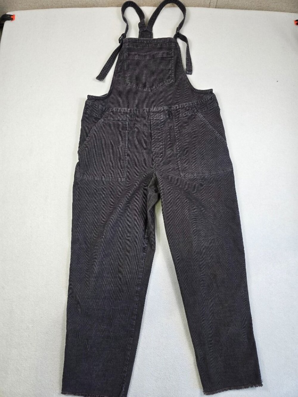 Aerie Corduroy Overalls Large Dark Grey Womens - Picture 1 of 6